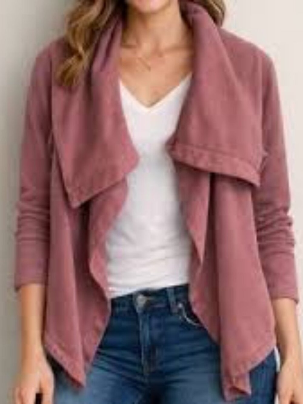 H by Halston Muave Sueded and Satin Moto Jacket, Size 10- Like New!